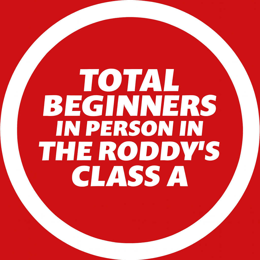 Total beginners in person class in Roddy McCorley's, Class A starts 13/1/26, 7-8pm